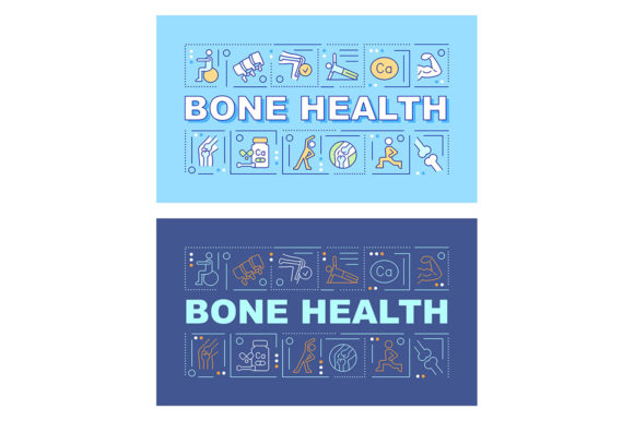 Bone Health Word Concepts Banner Set: A Comprehensive Tool for Promoting Wellness