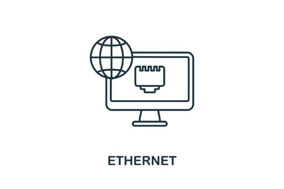 Ethernet Icon: A Modern and Versatile Design Asset