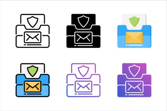 Mail Protection Icon: Versatile and Customizable