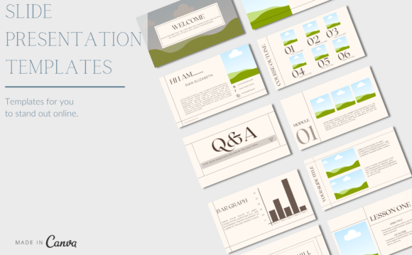 Unlock Your Webinar and Course Potential with the 21 Page Canva Slide Deck Template