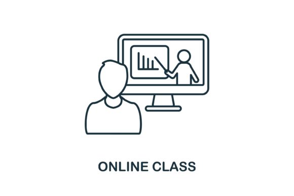 Unlocking Potential with the Online Class Icon